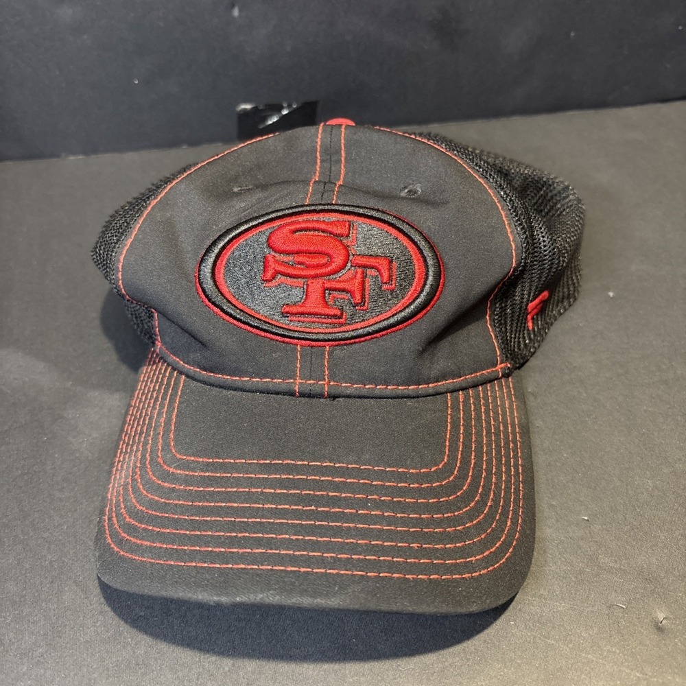 Fanatics NFL Pro Line San Francisco 49ers Black Mesh Trucker Flex Hat
